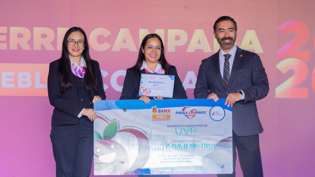 UVP VUELVE A SUPERAR LA META “Puebla Comparte, Hambre Cero, colecta 2026”