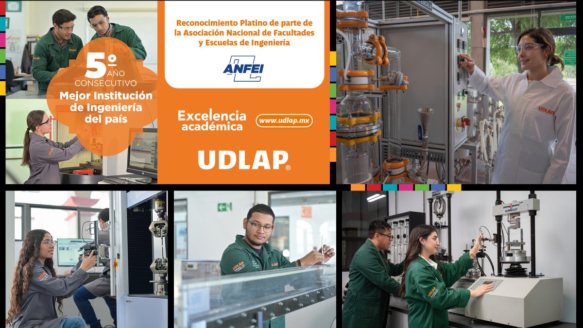 La Escuela de Ingeniería de la UDLAP refrenda su excelencia por quinto año consecutivo con máximo reconocimiento otorgado por ANFEI